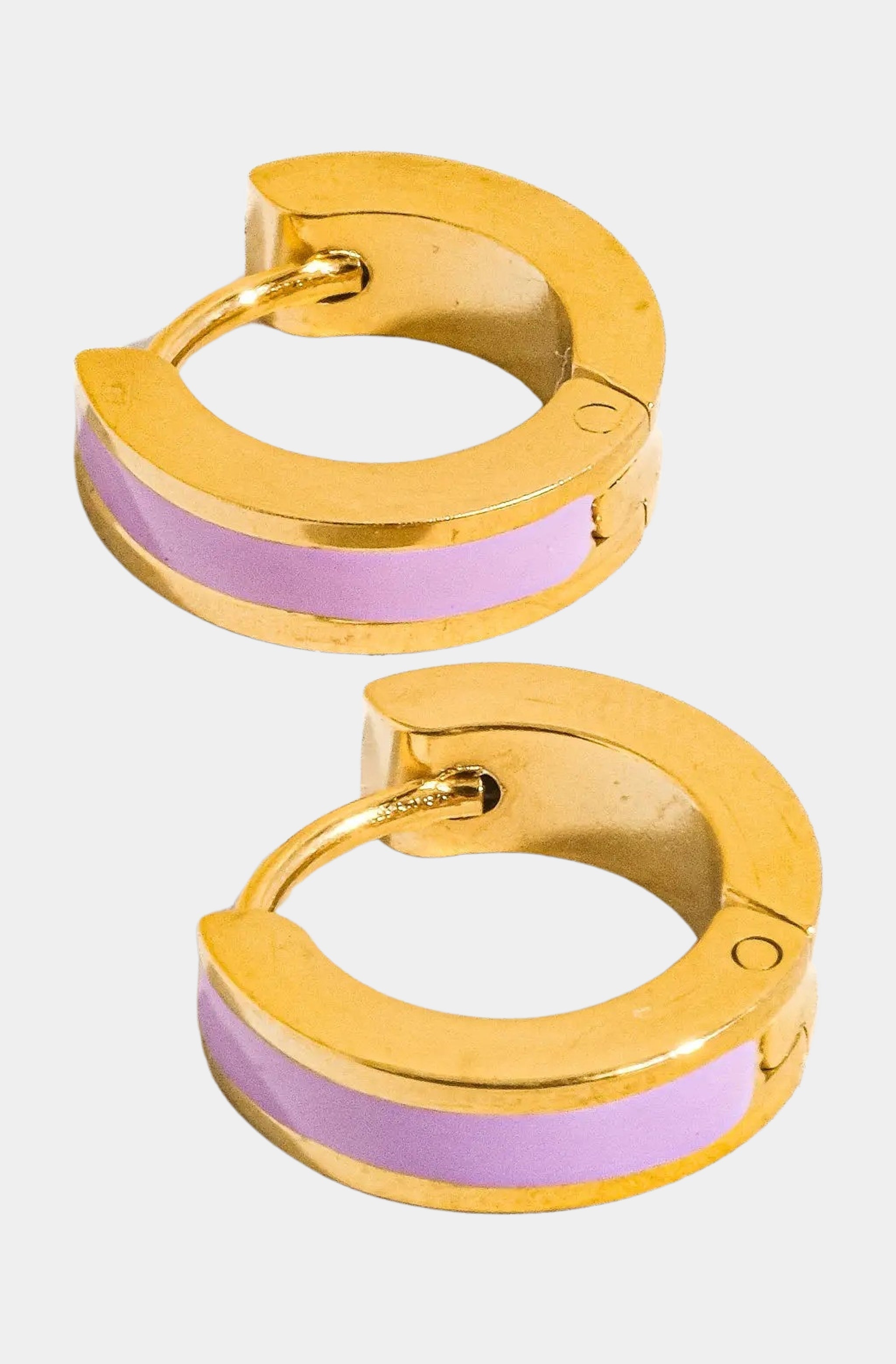 Hemline Fav Etta Colored Hoop Earring