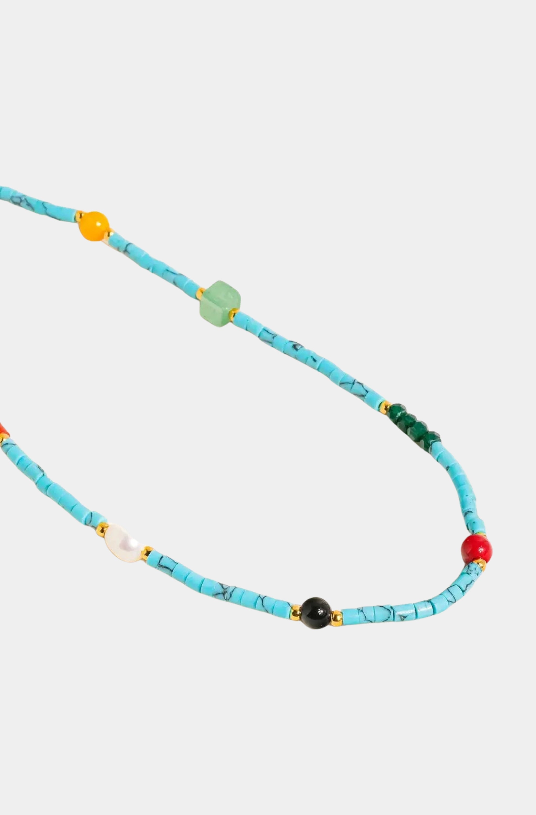 Hemline Fav Calise Boho Beaded Necklace