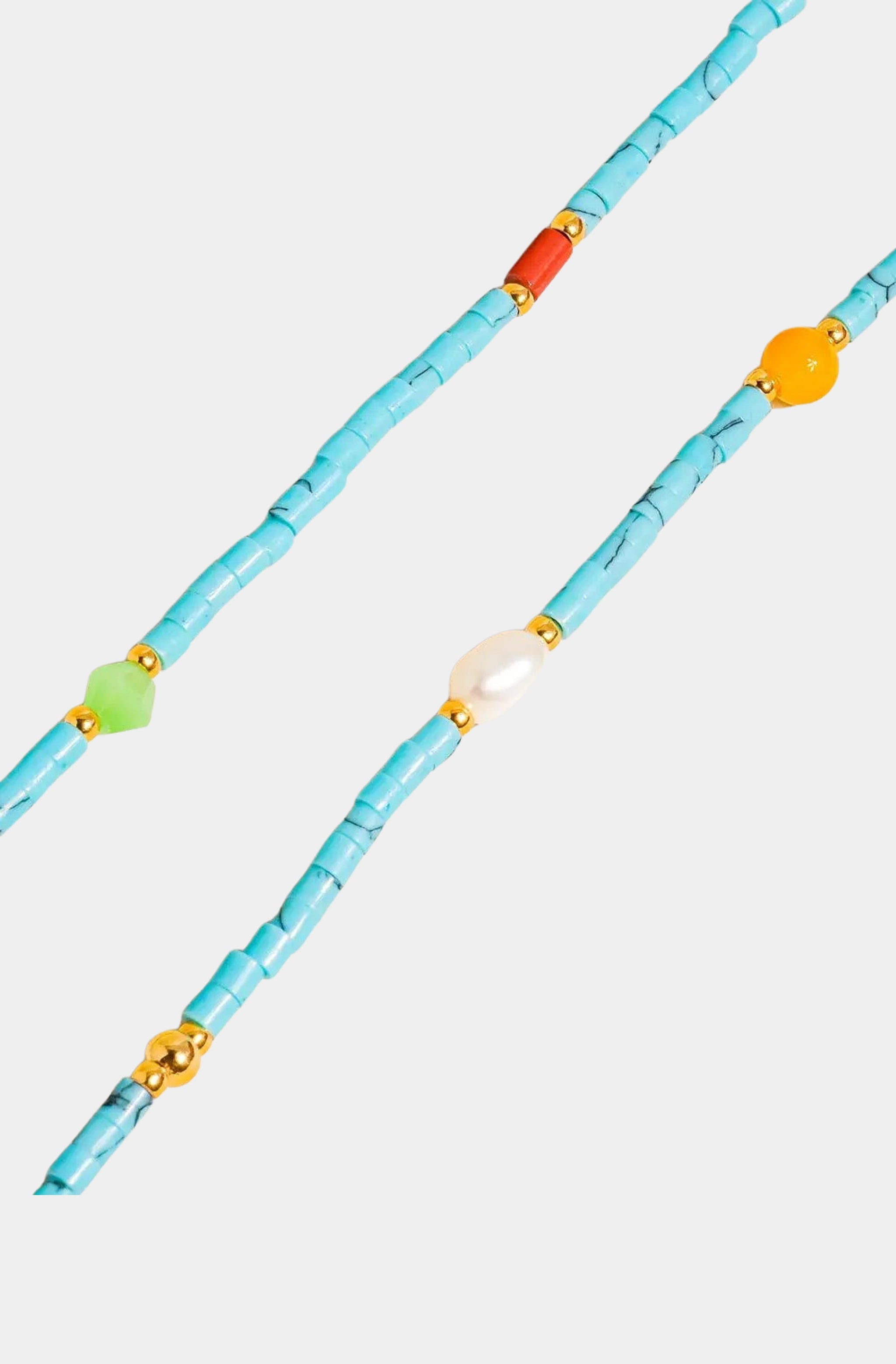 Hemline Fav Calise Boho Beaded Necklace