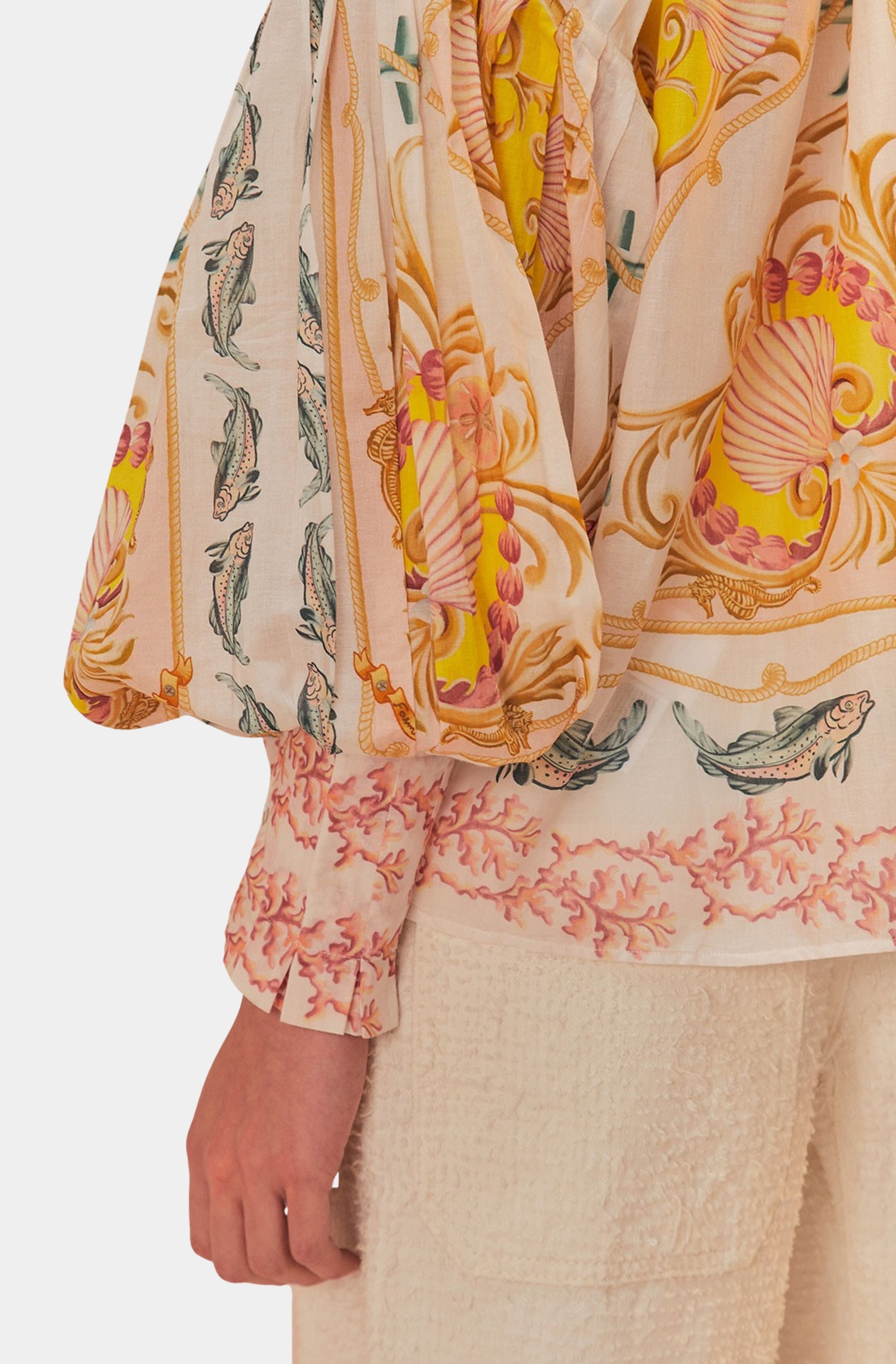 Maritime Magic Off-White Blouse