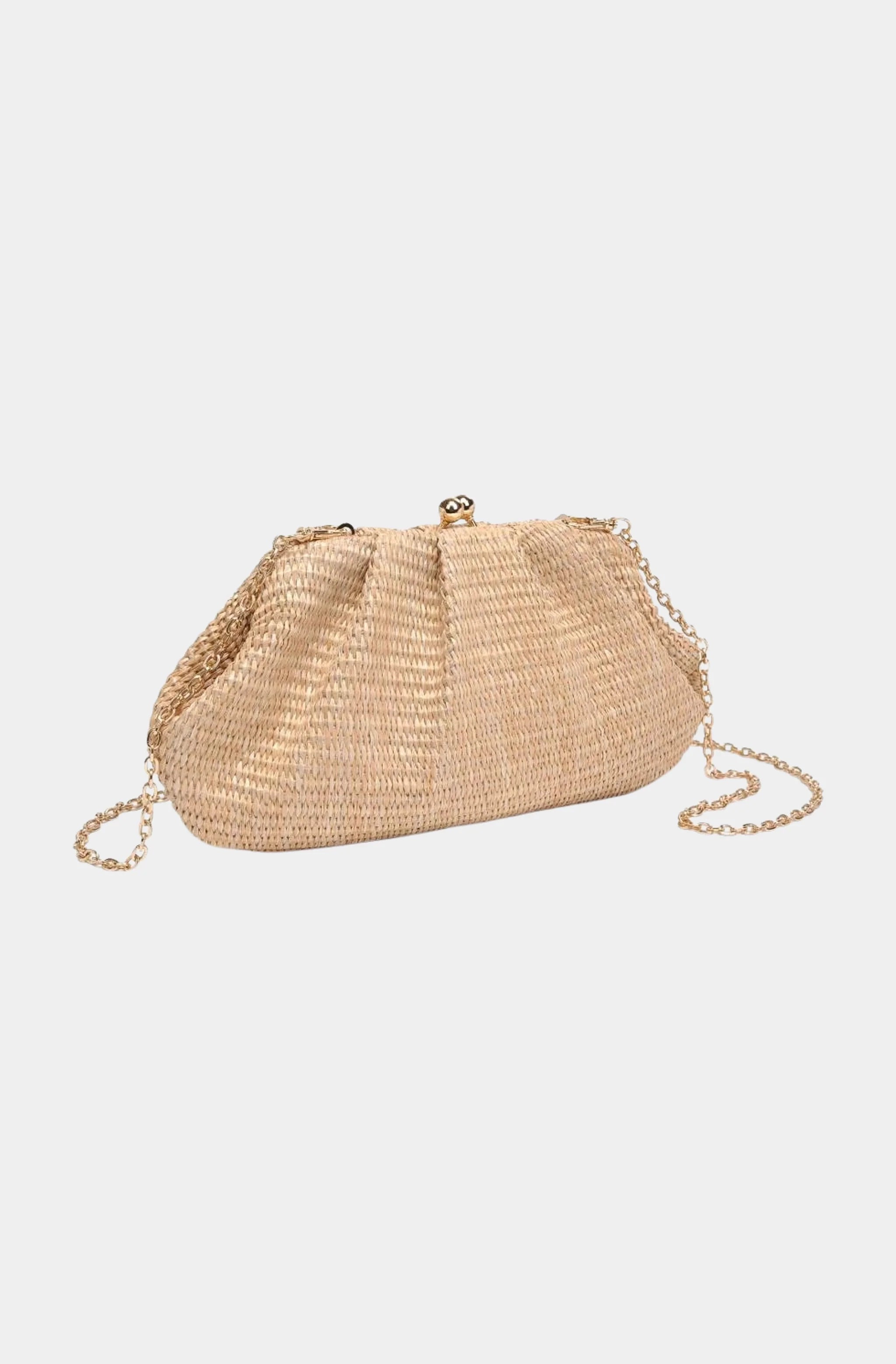 Triana Straw Frame Clutch
