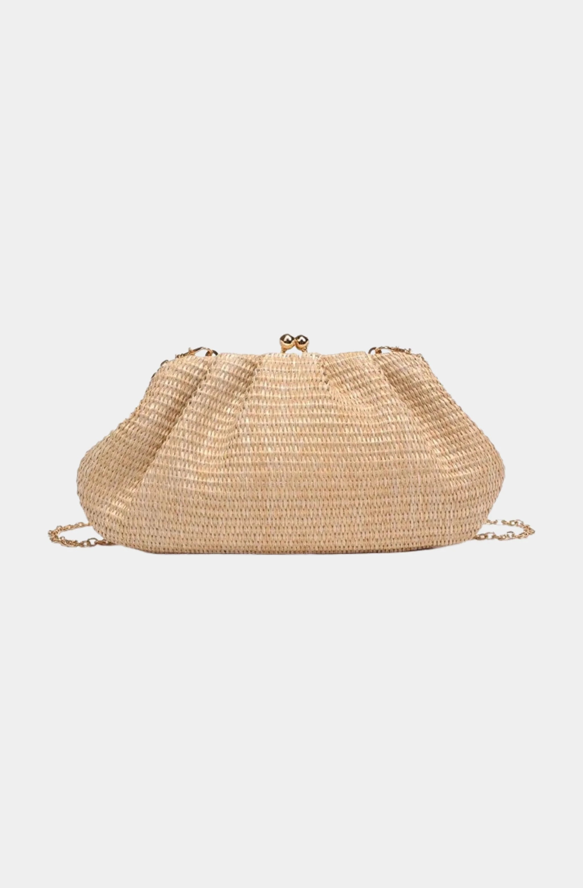 Triana Straw Frame Clutch