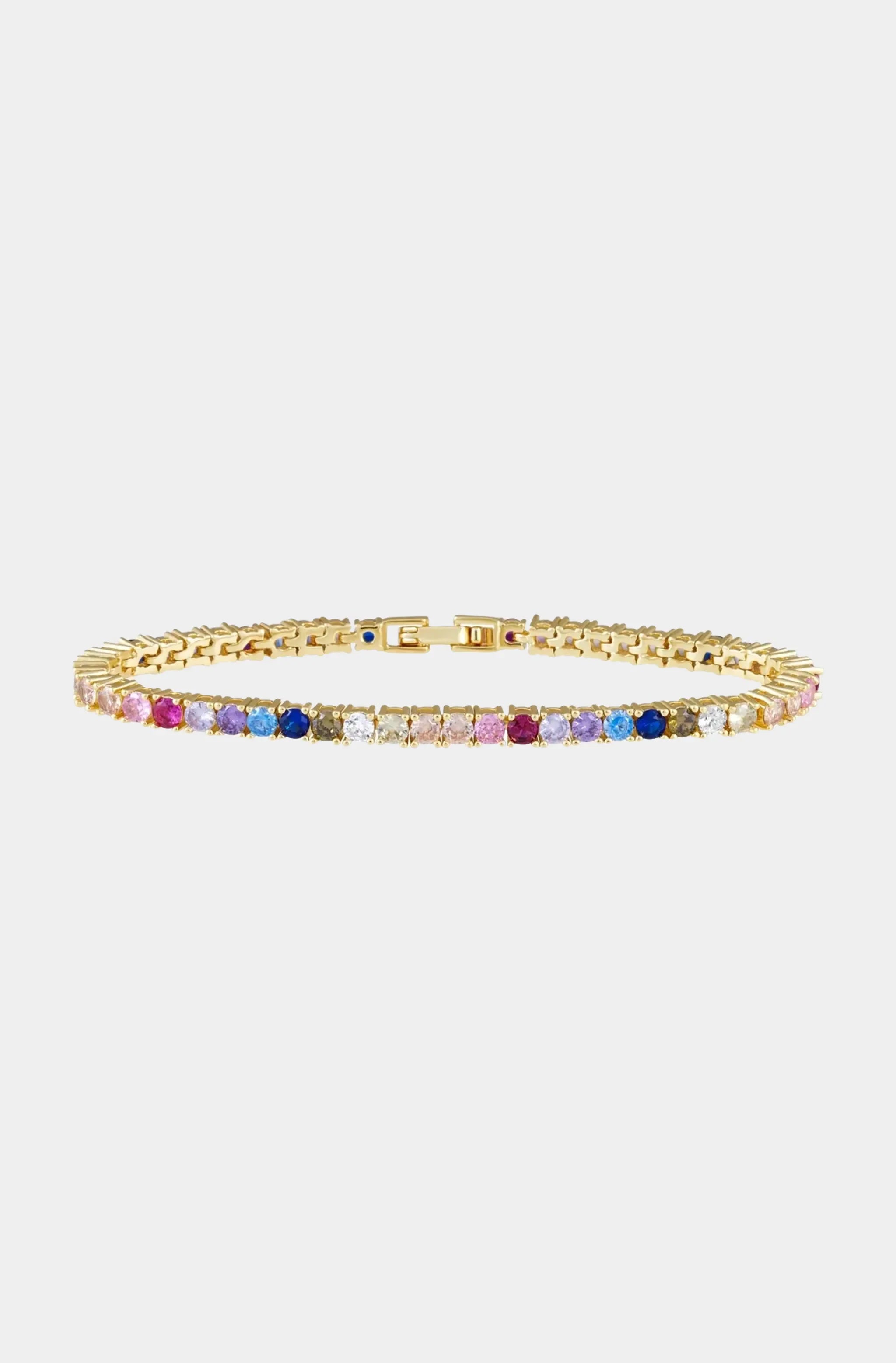 Rainbow Tennis Bracelet