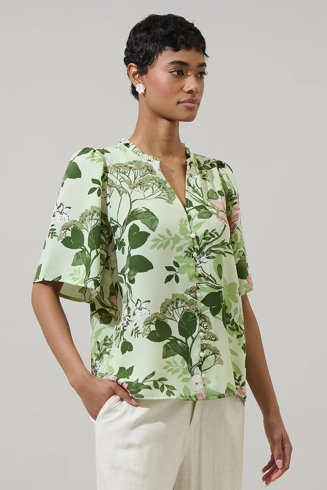 Zane Floral Bryn Flowy Blouse