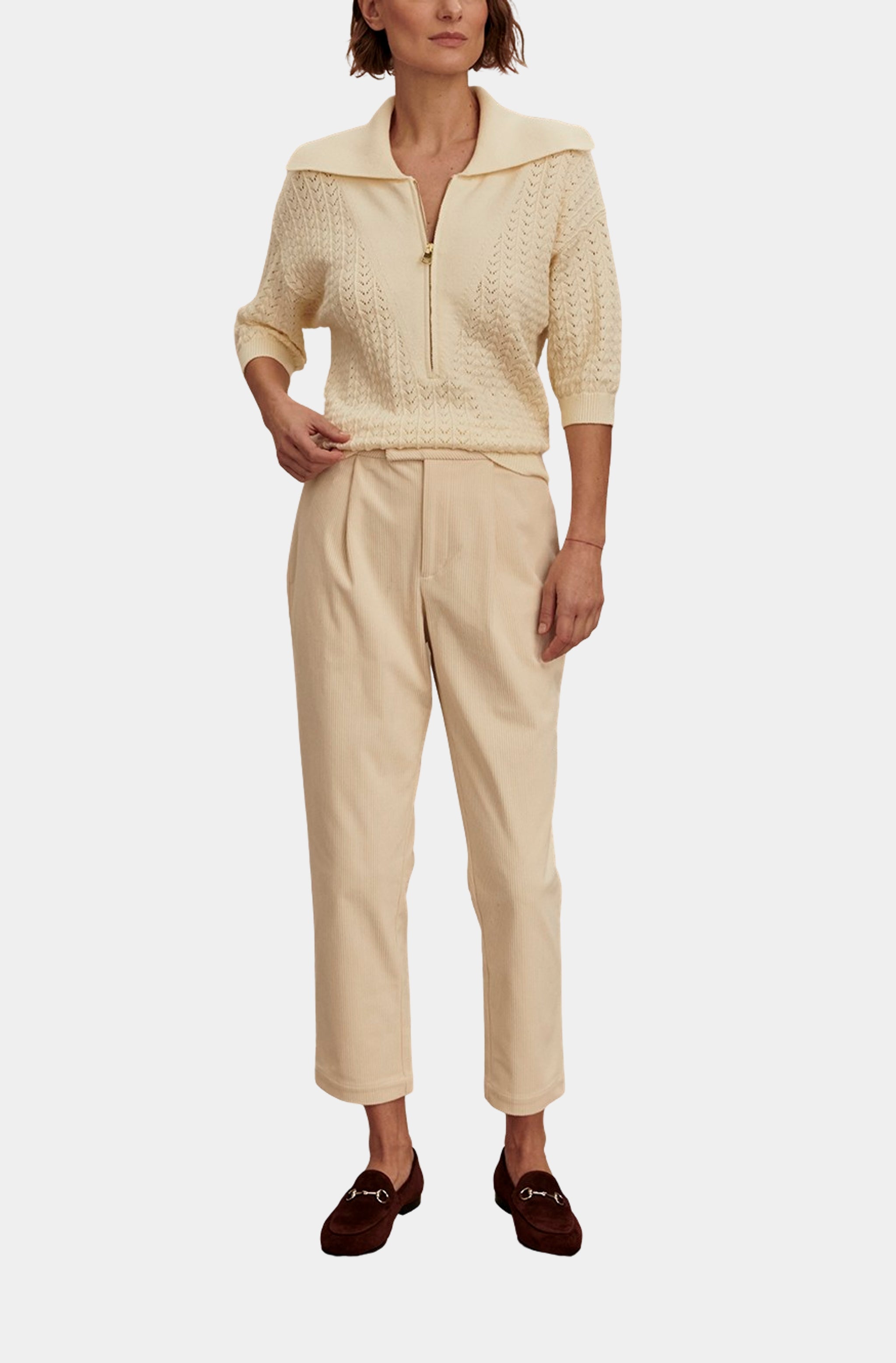 Arney Half Zip Knit Polo