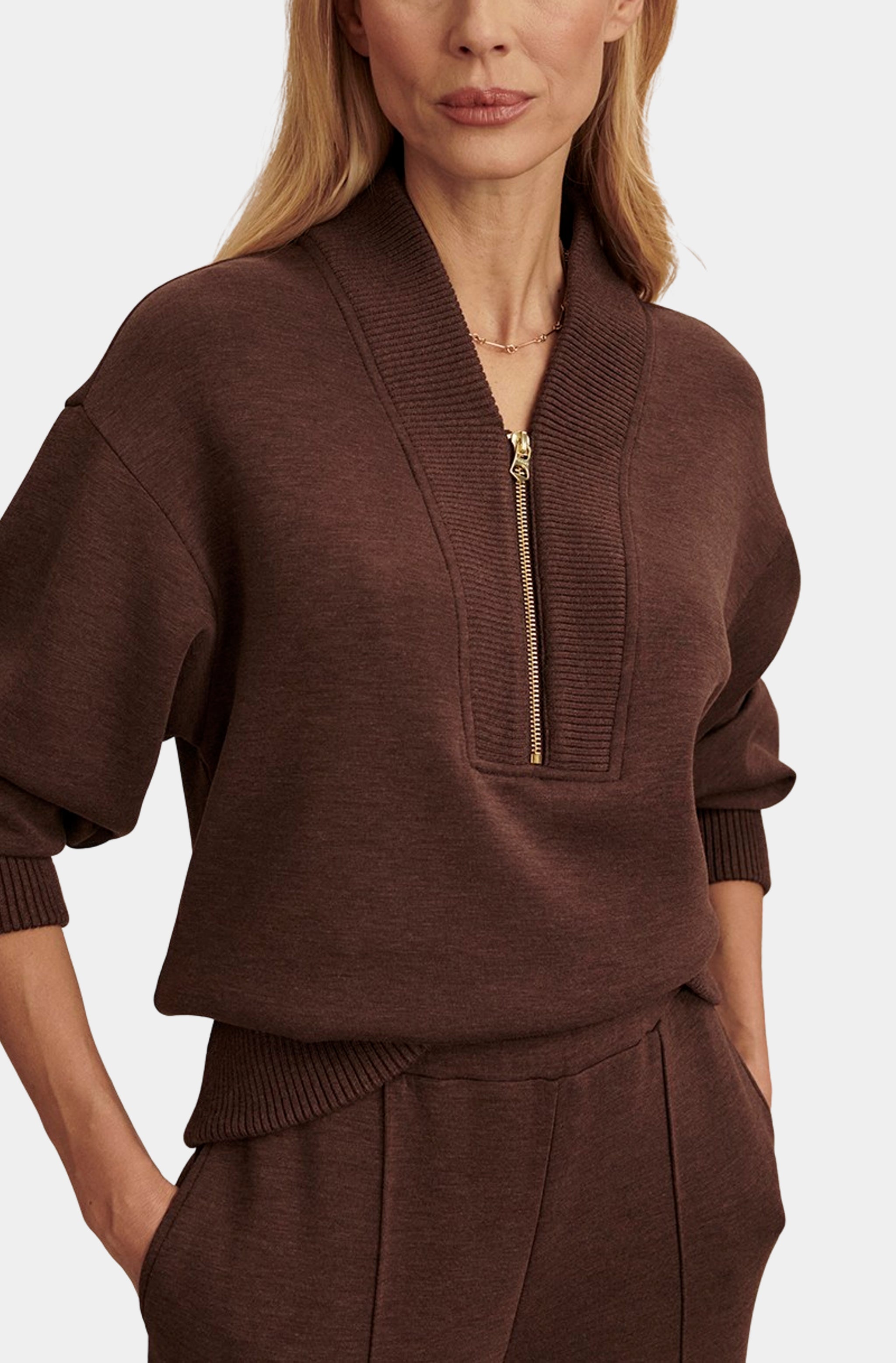 Sally Half Zip Sweat