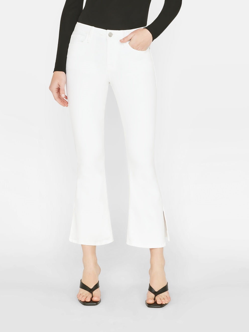 Le Crop Flare Mini Slits
