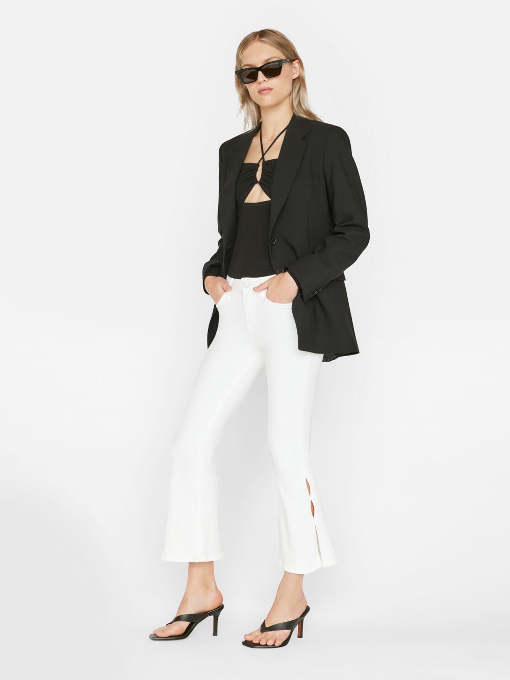 Le Crop Flare Mini Slits