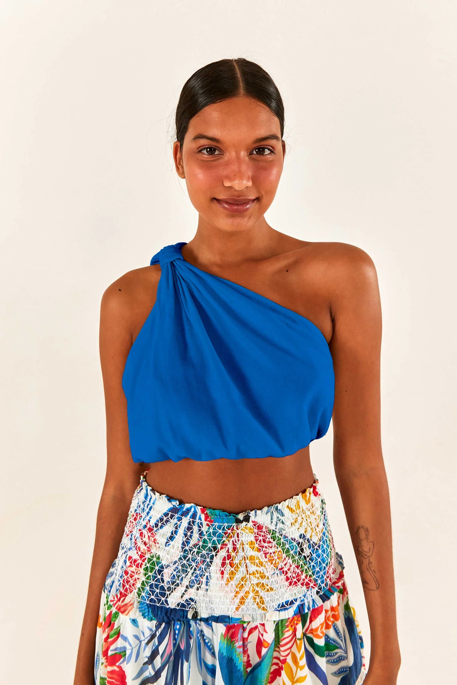 Blue Knot Crop Top