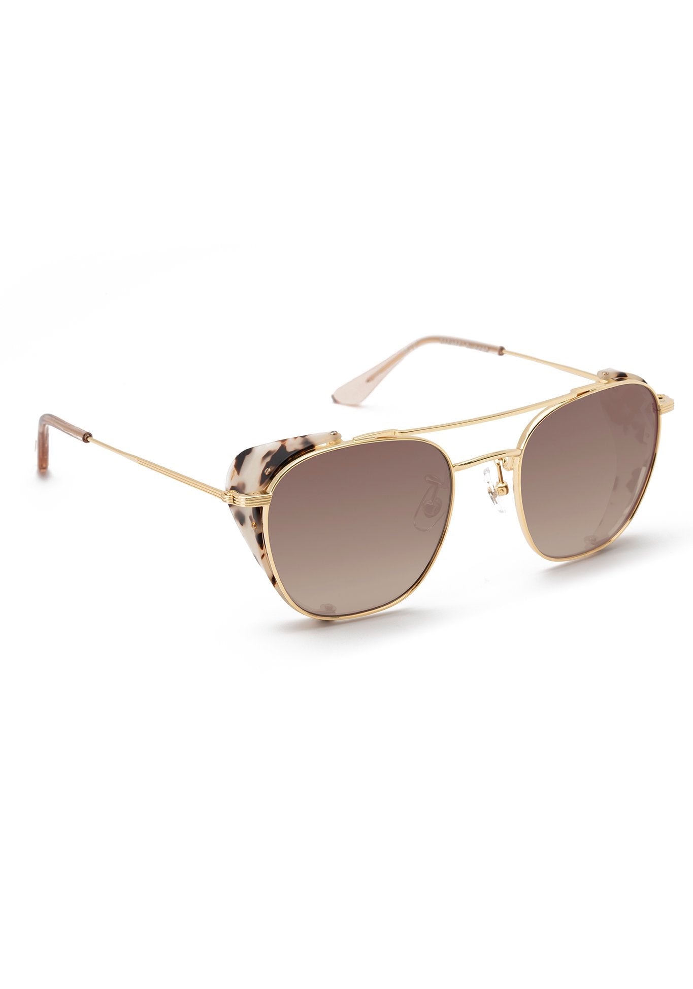 EARHART BLINKER | 24K MATTE OYSTER + PETAL