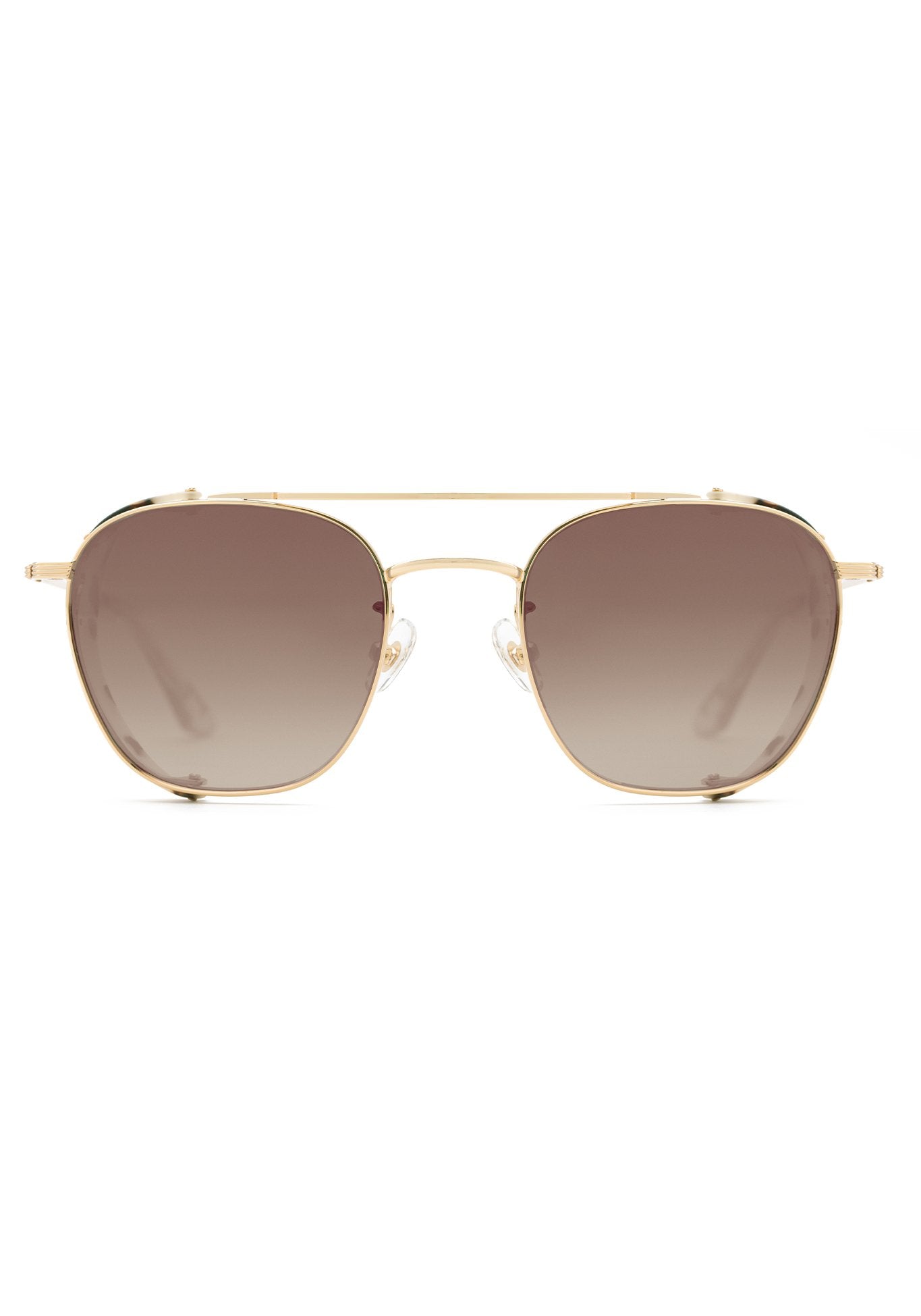 EARHART BLINKER | 24K MATTE OYSTER + PETAL