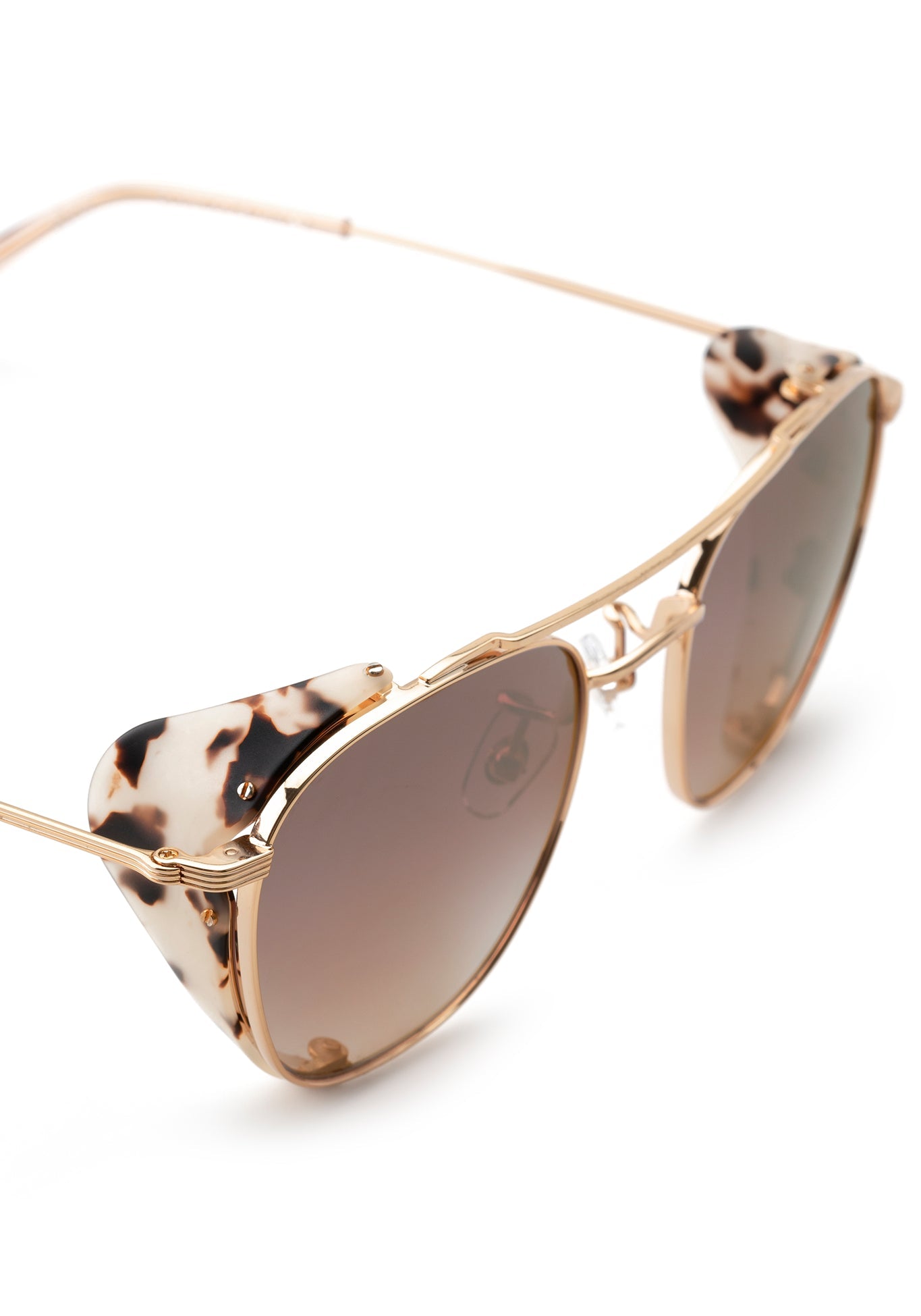EARHART BLINKER | 24K MATTE OYSTER + PETAL