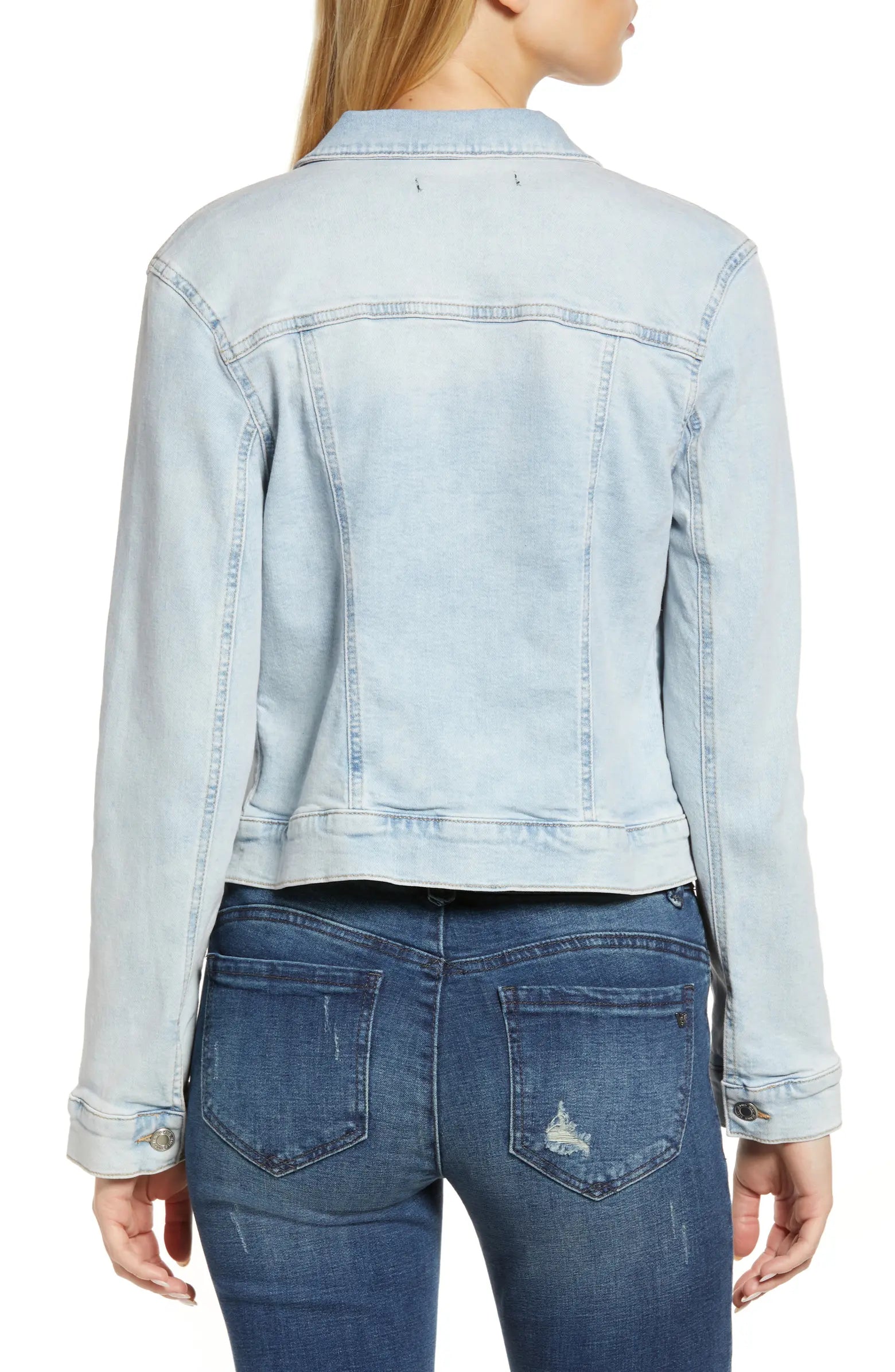 Samantha Lt Ripped Recycled Blue
