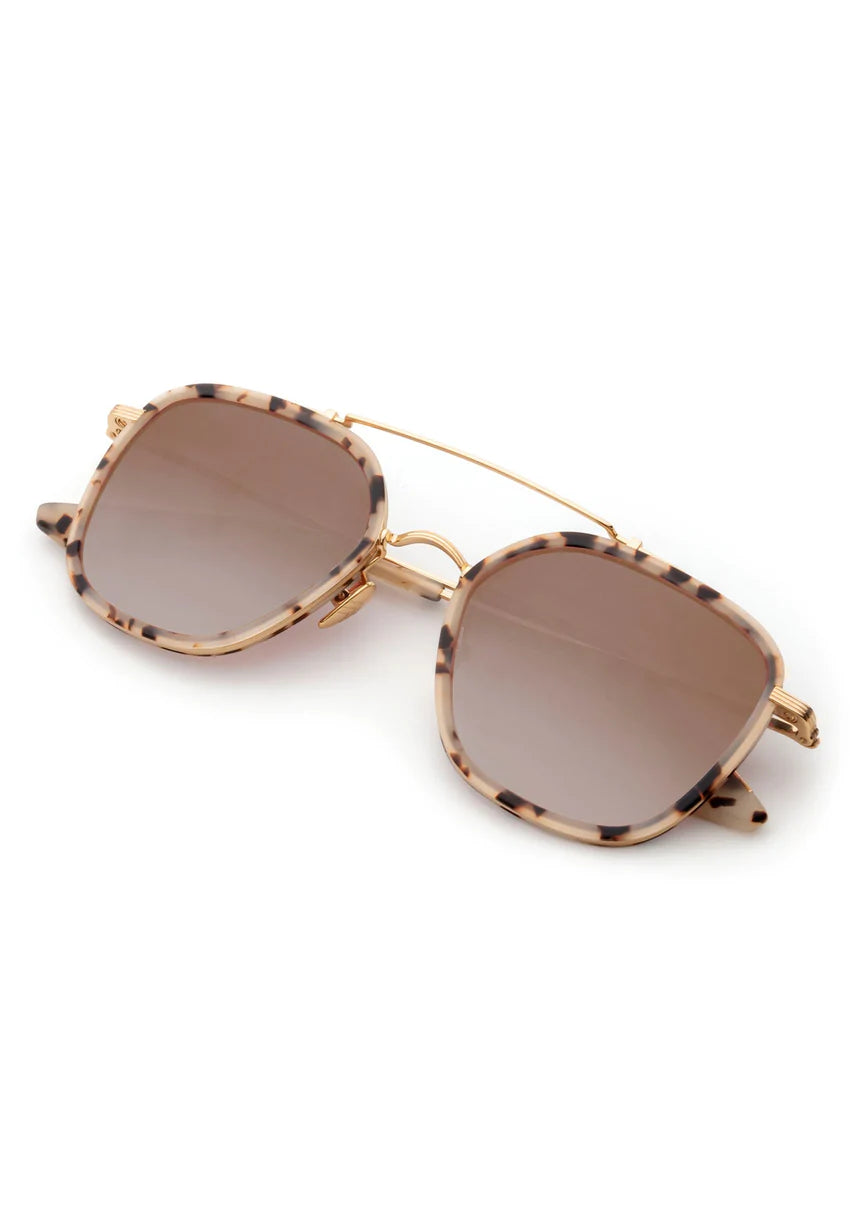Austin Sunglasses Matte Oyster 24K Titanium Mirrored