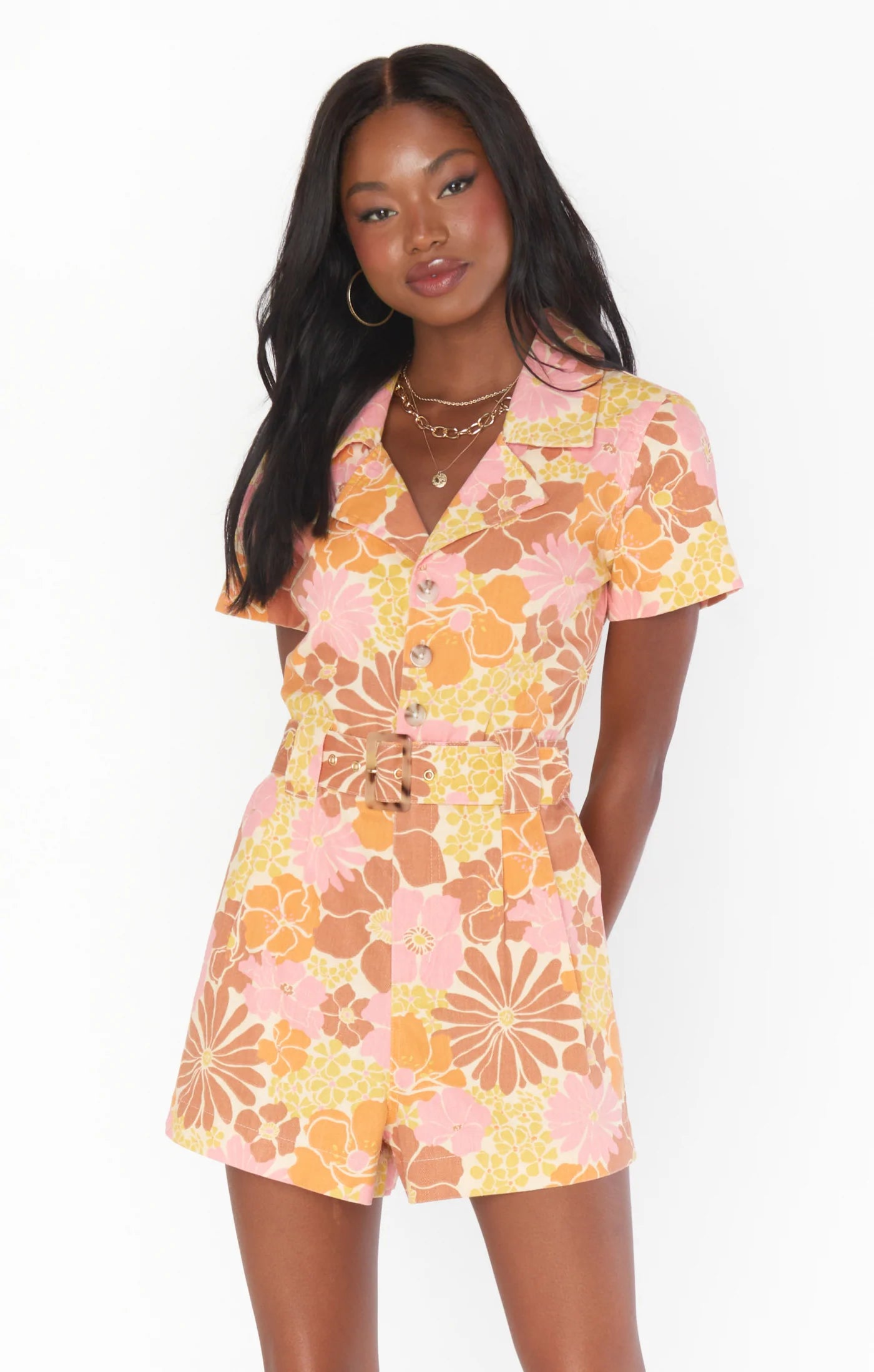 Rhodes Romper Retro Garden