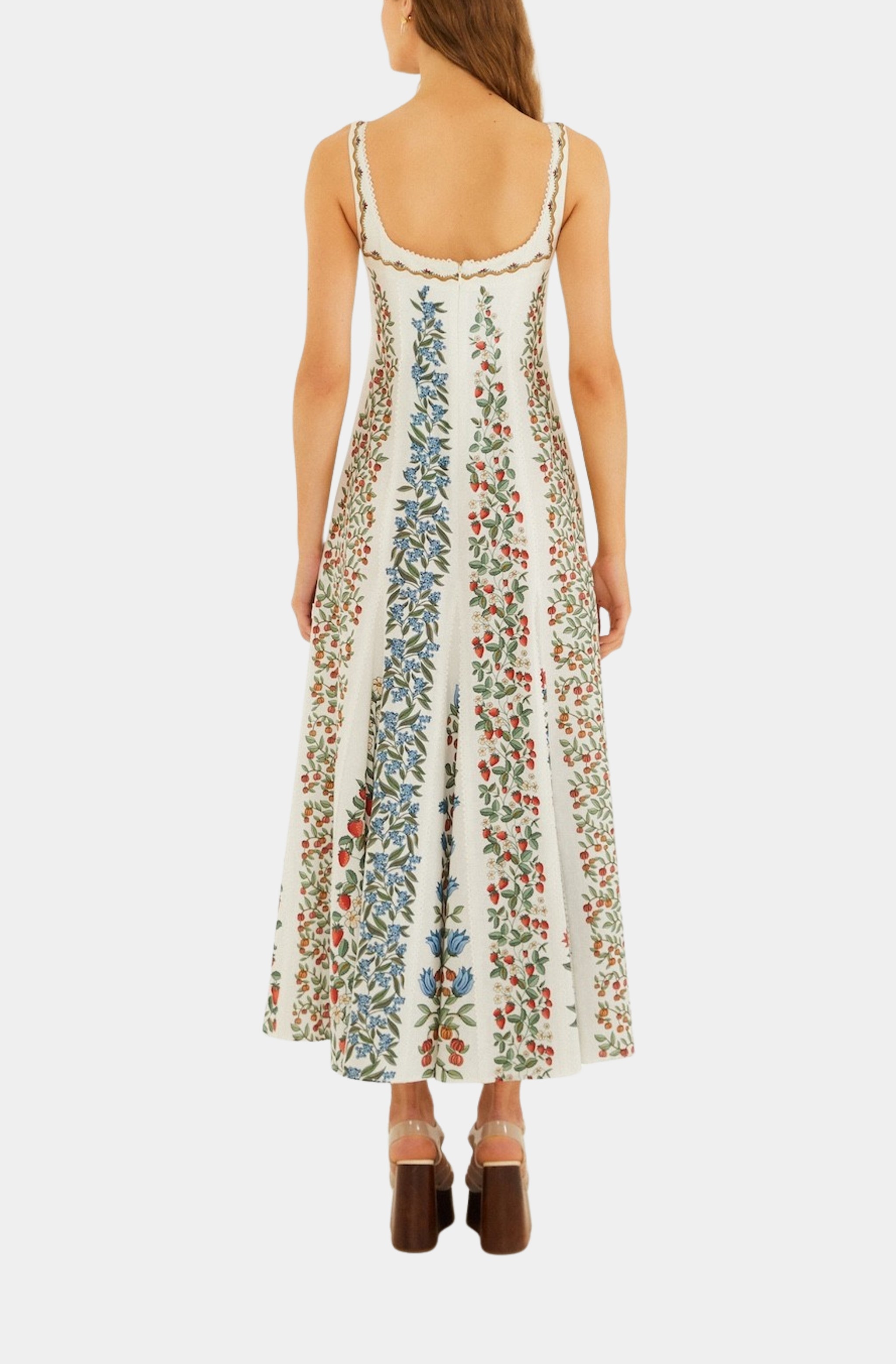 Fruit Beauty Off-White Maxi Dress