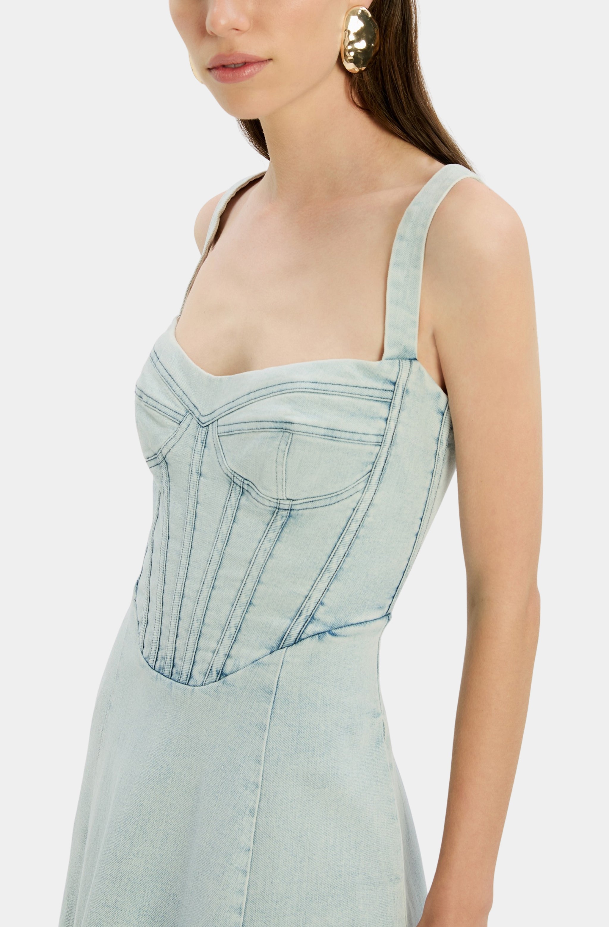 Lilah Denim Midi Dress