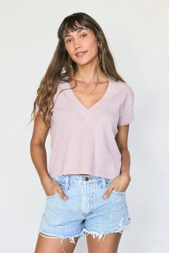 Alanis Recycled V-Neck Tee