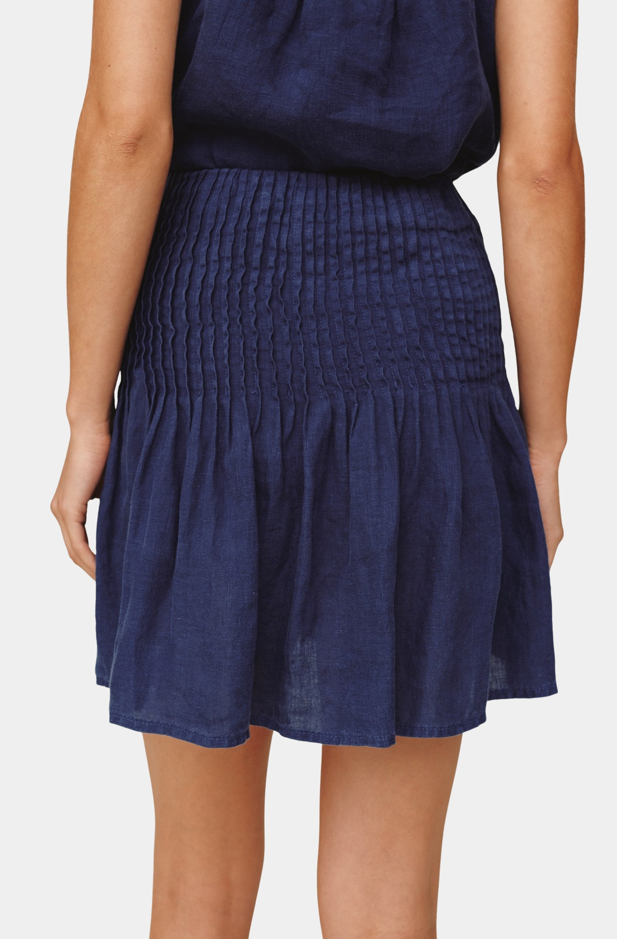 Pintuck Mini Skirt