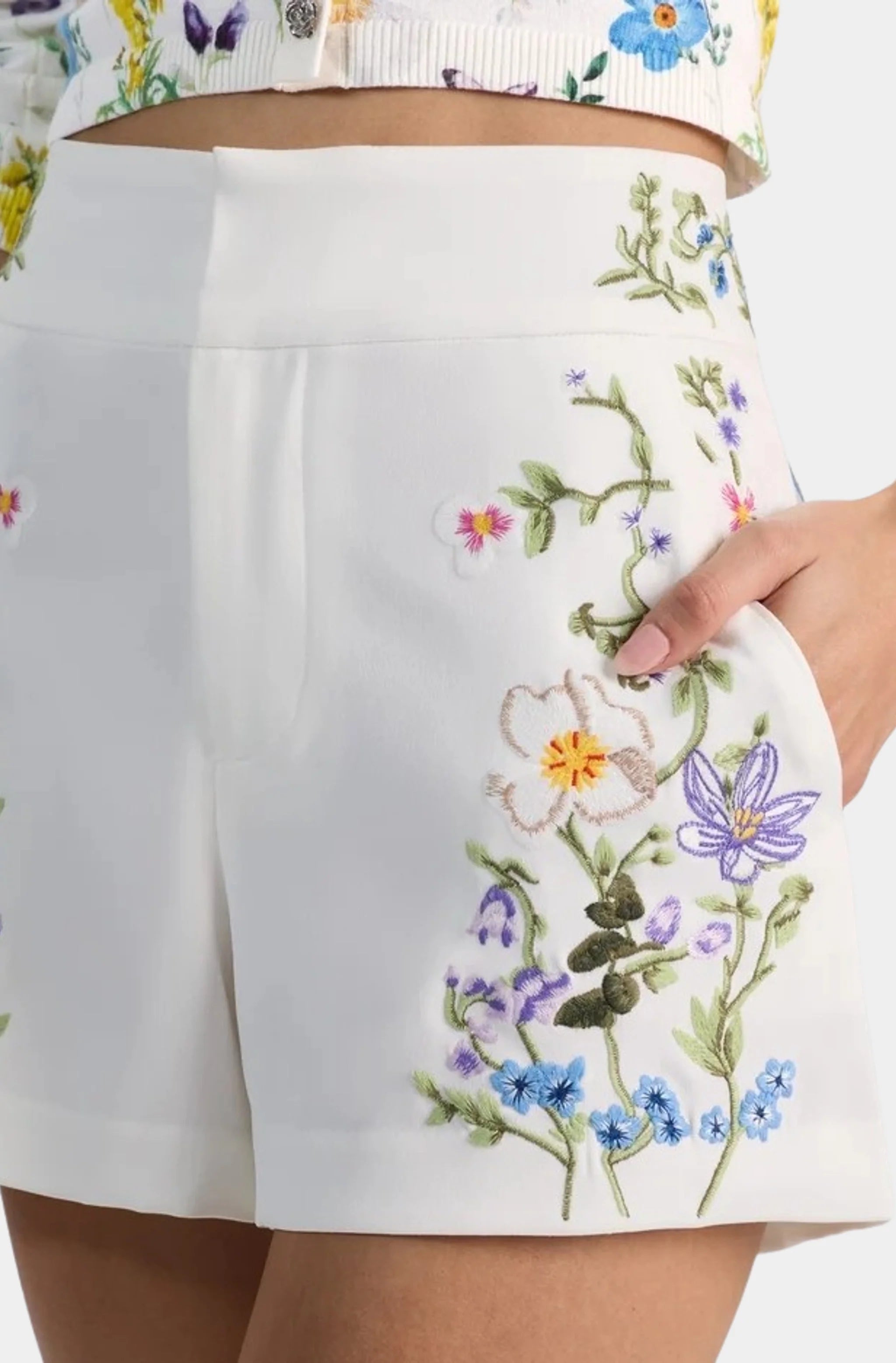 Cady Embroidered Mini Short