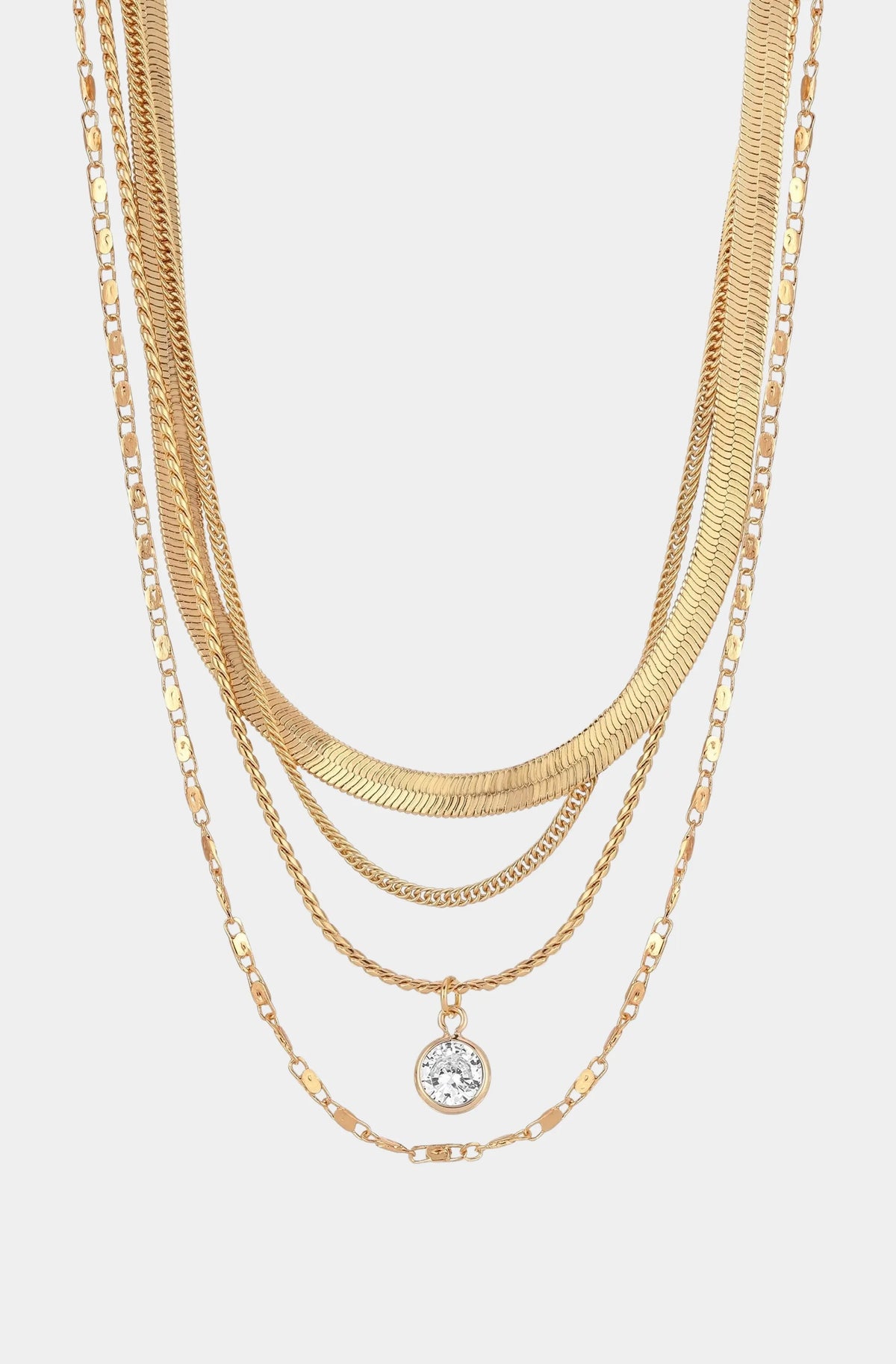 All the Chains Layered Necklace