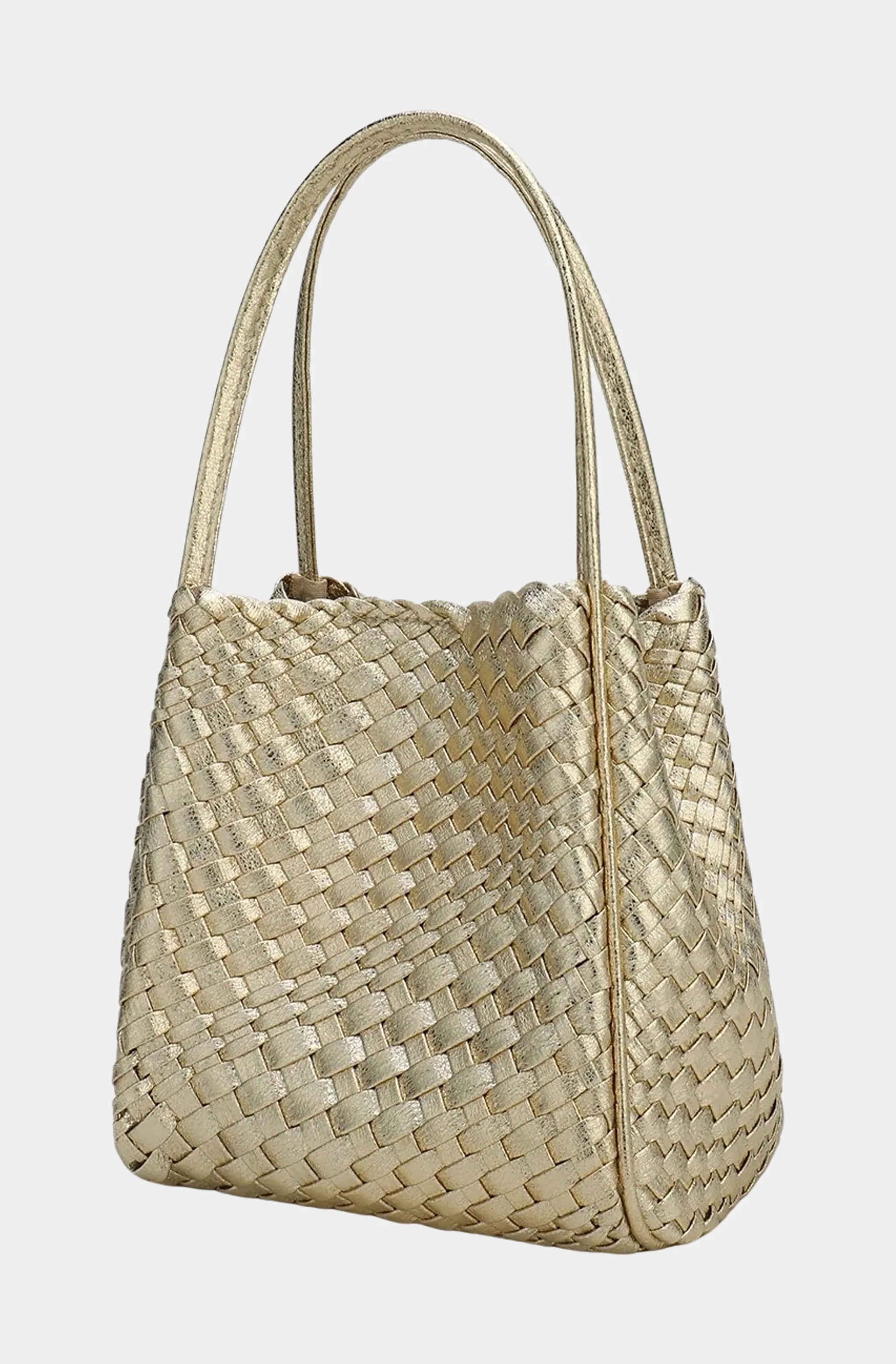 Hollace Mini Tote Woven Hi Shine