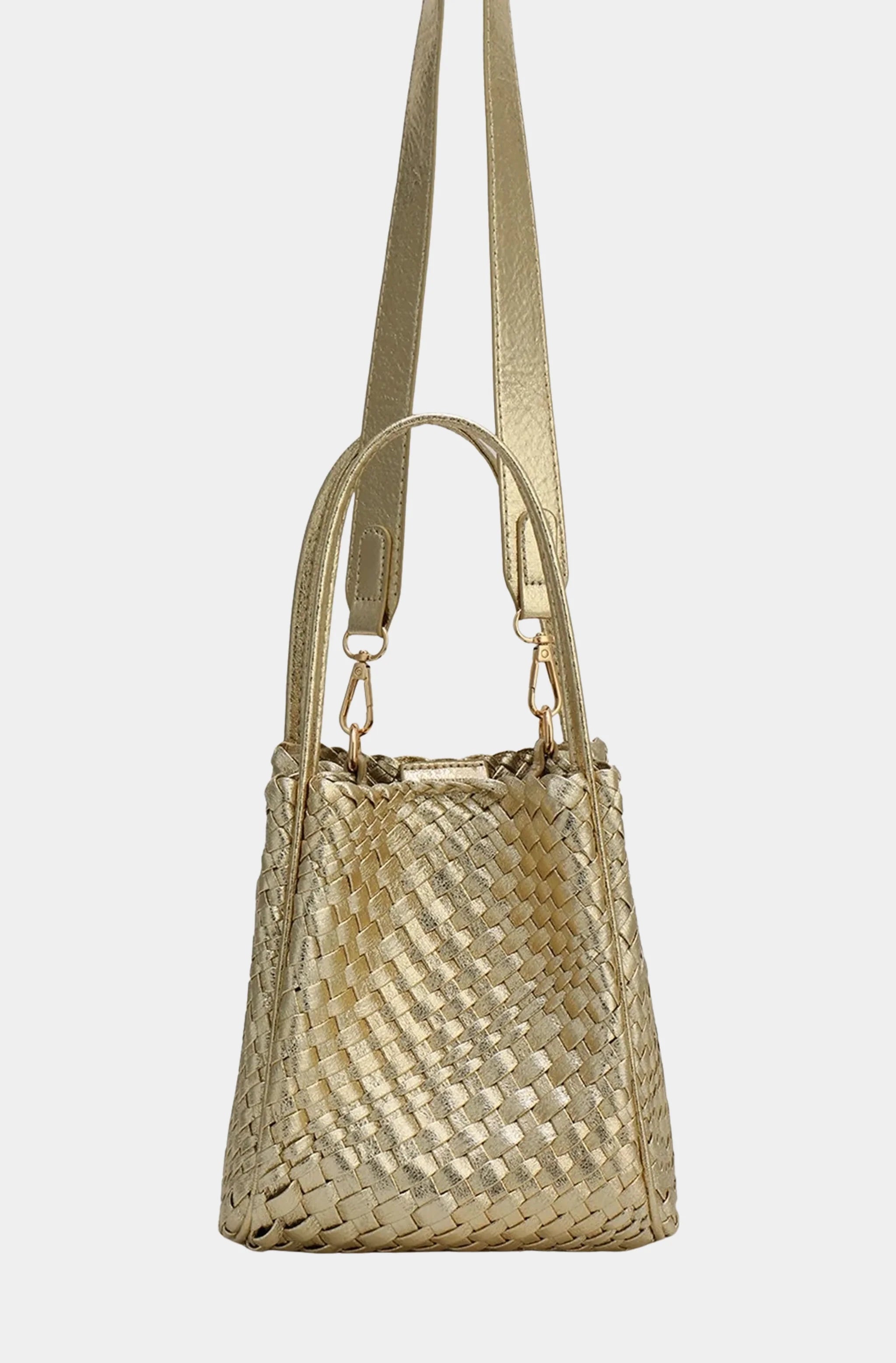 Hollace Mini Tote Woven Hi Shine