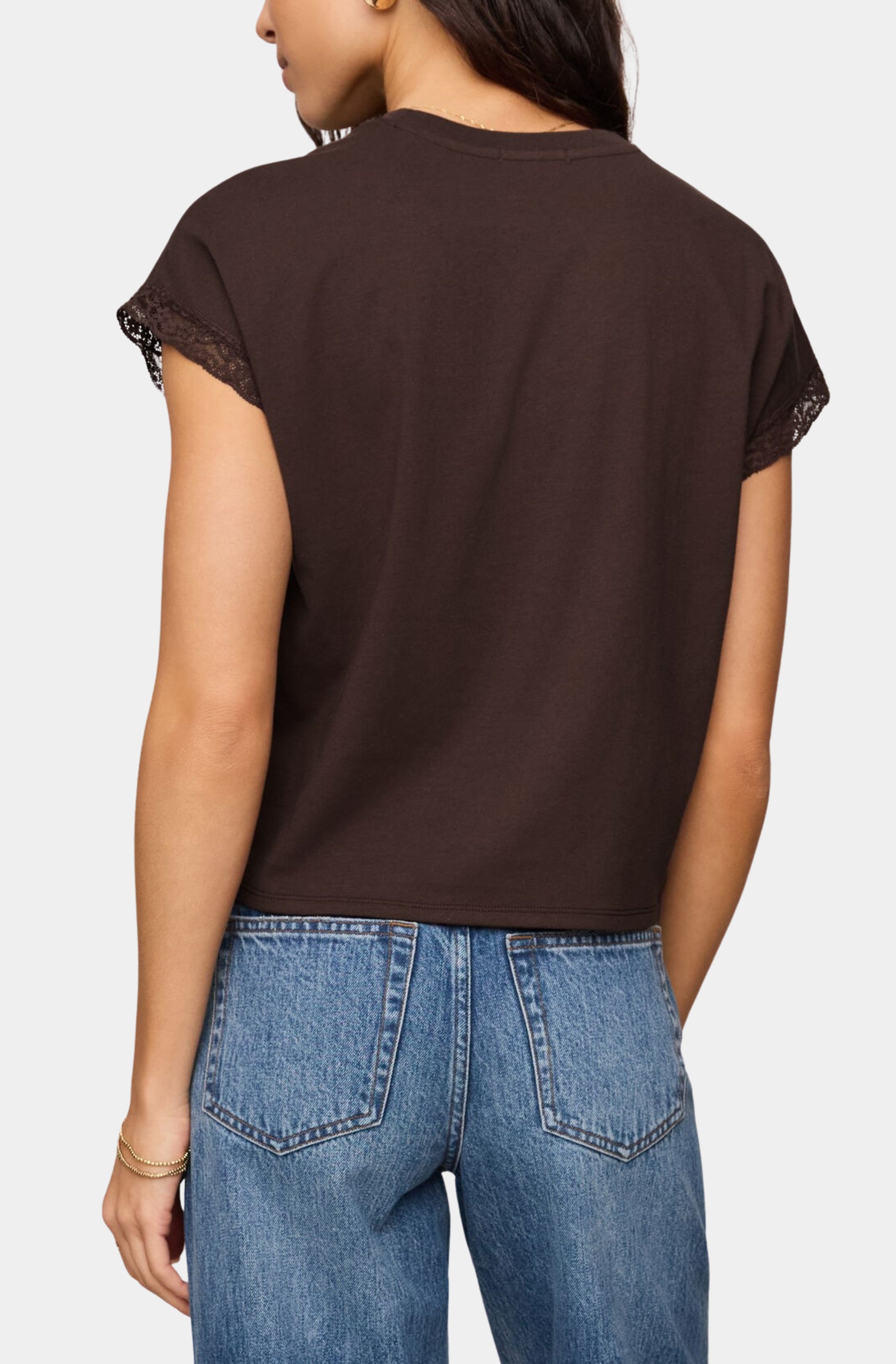 Marika Lace Trim Muscle Tee