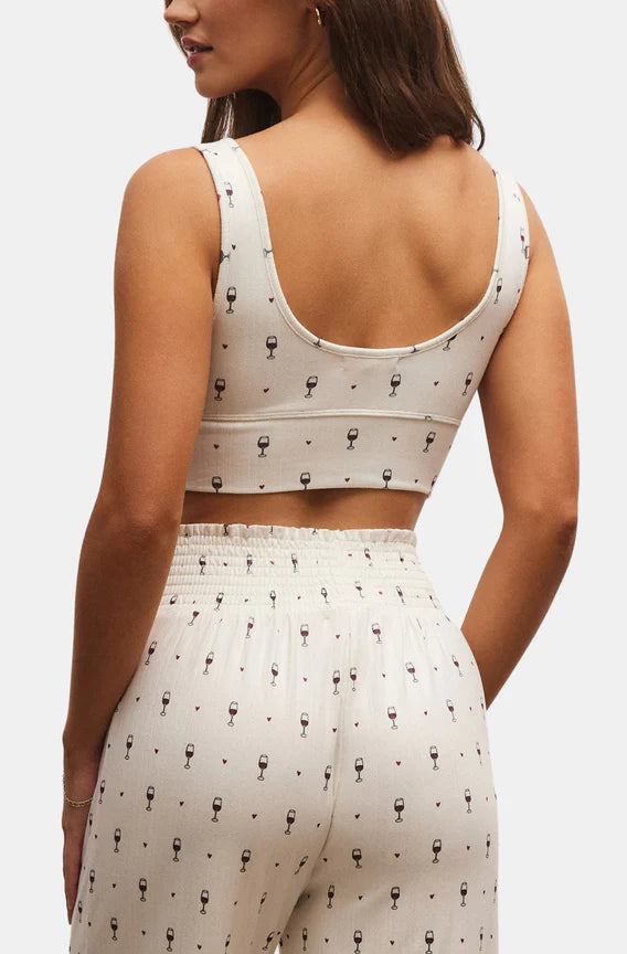 Cheers to Wine Zoe Tank Bra
