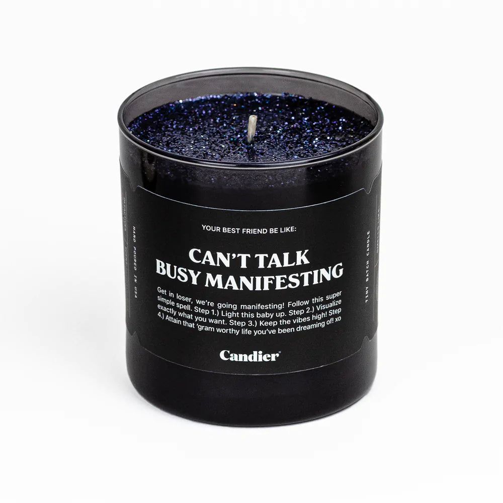 Can&#39;t Talk Busy Manifesting Candle
