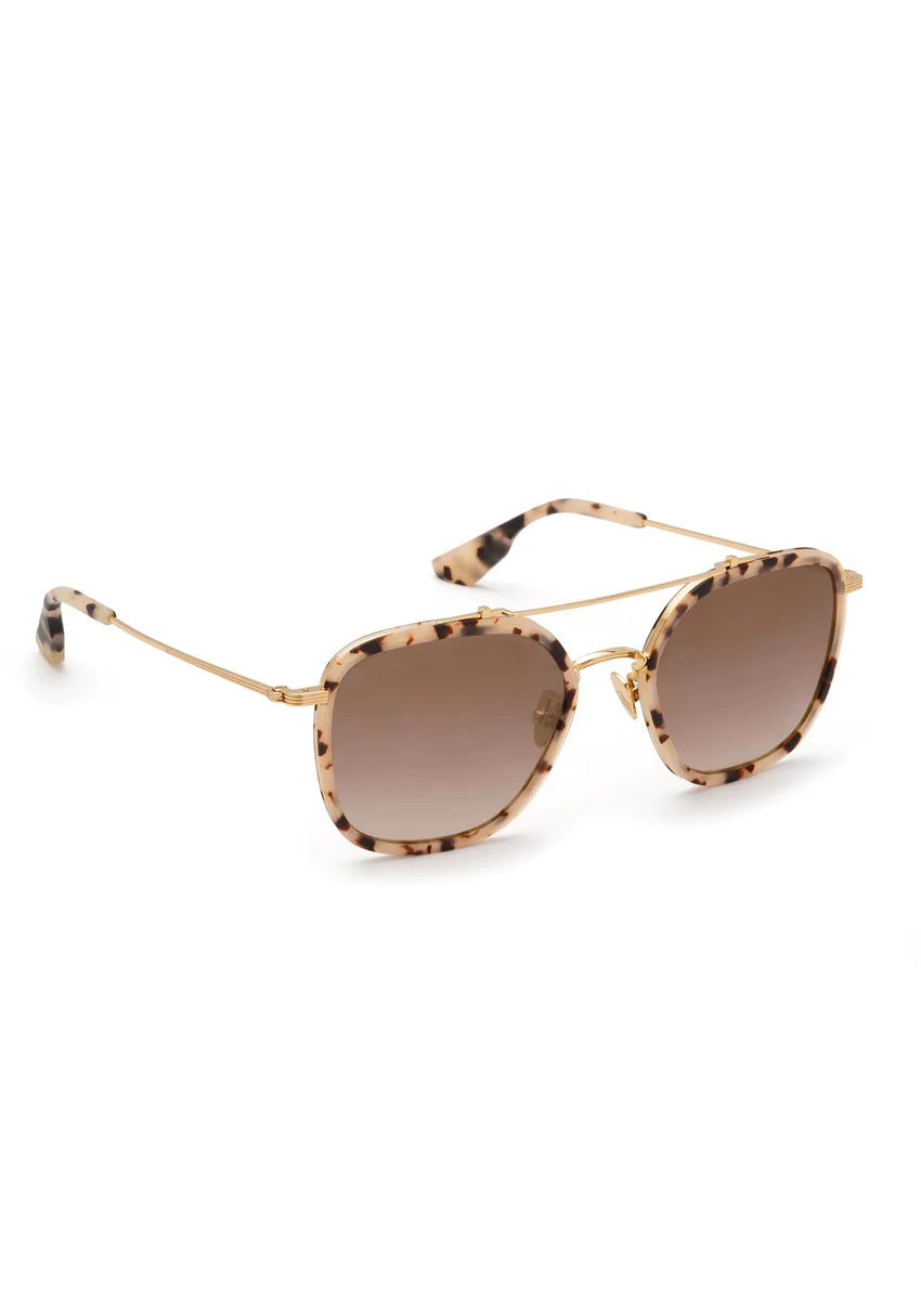 Austin Sunglasses Matte Oyster 24K Titanium Mirrored